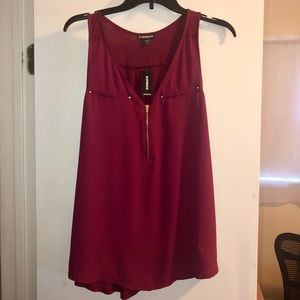 Express Tank Top w/ zipper detail